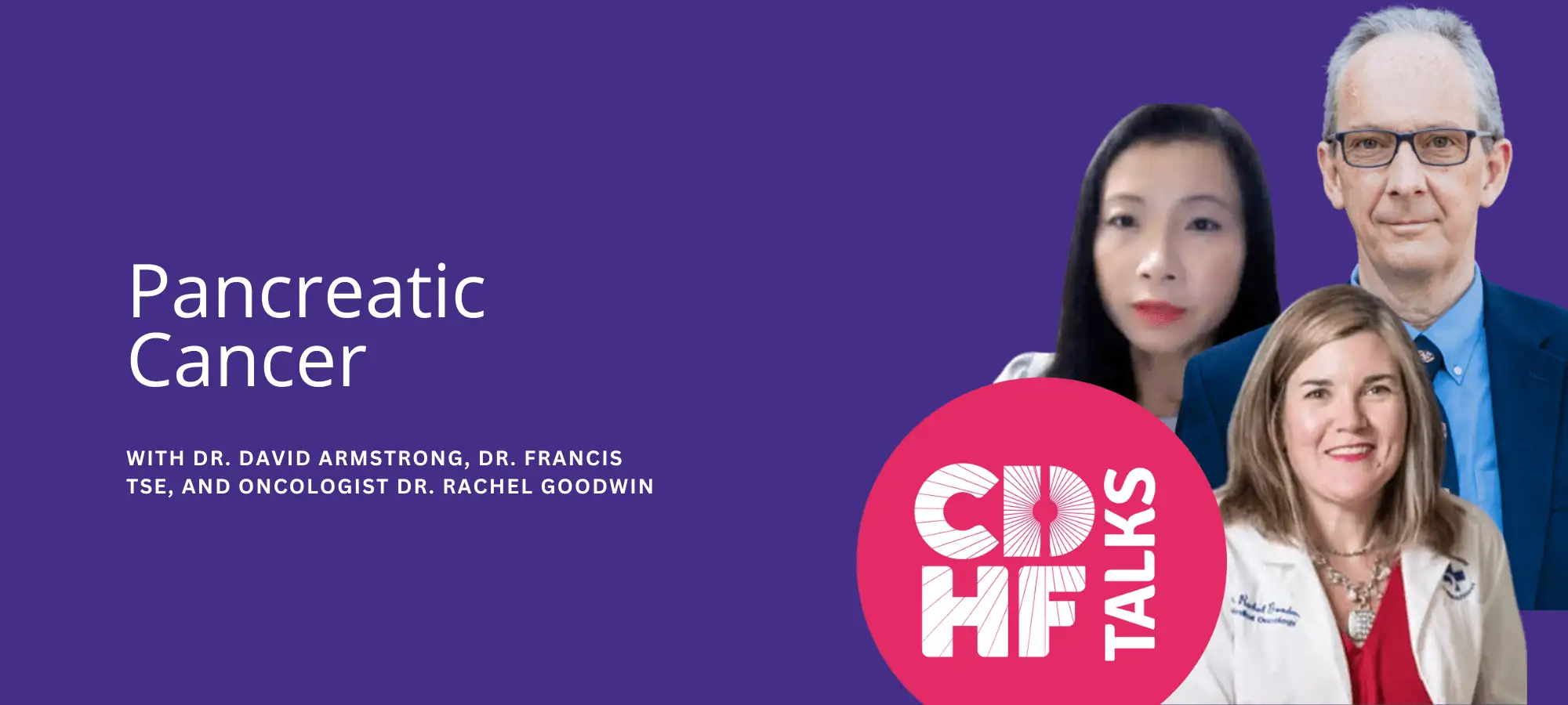 CDHF Talks Pancreatic cancer banner