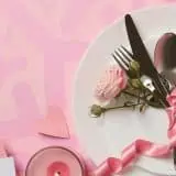 Flowers on plate