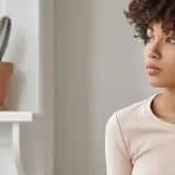 Women looking off to the side