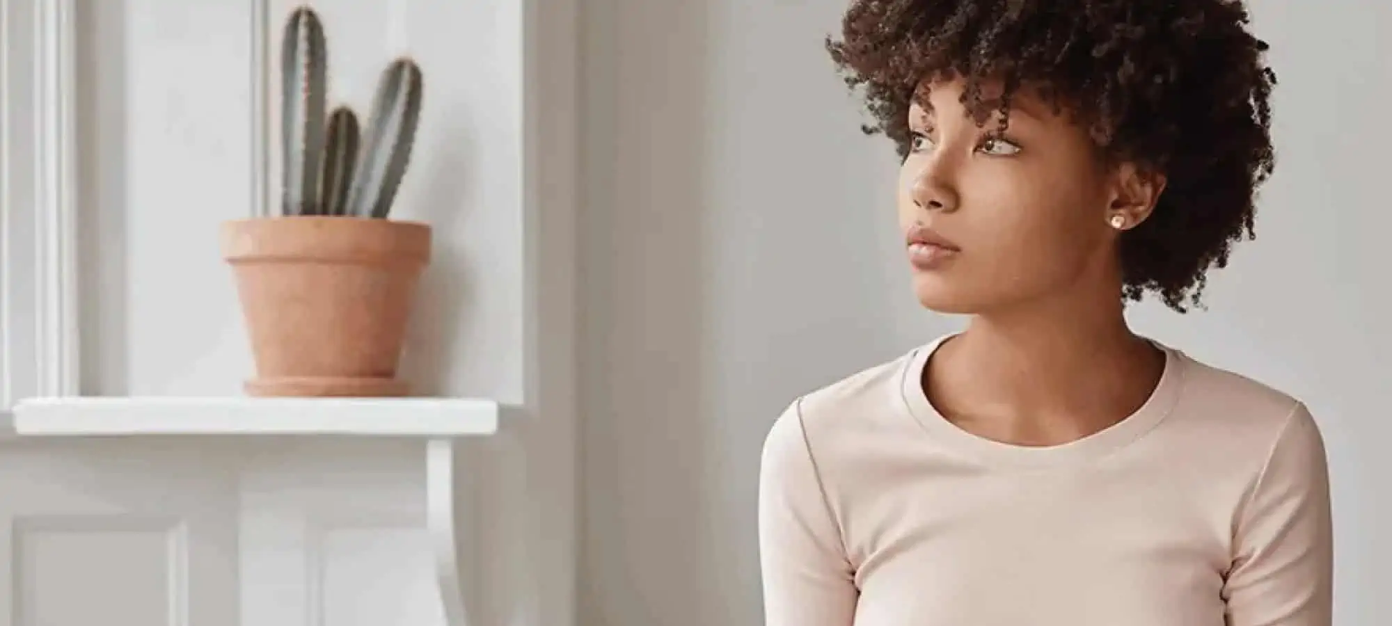 Women looking off to the side