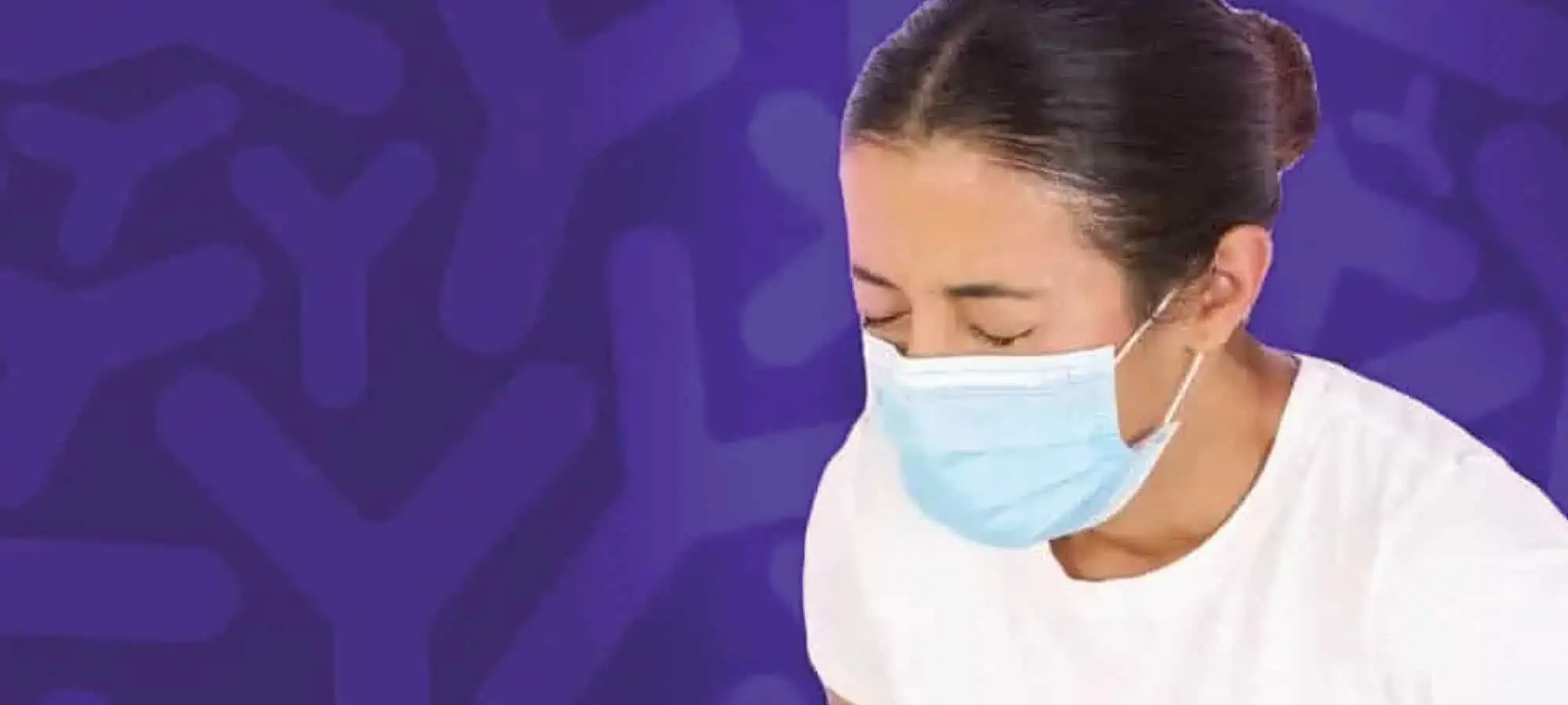 person with a mask on