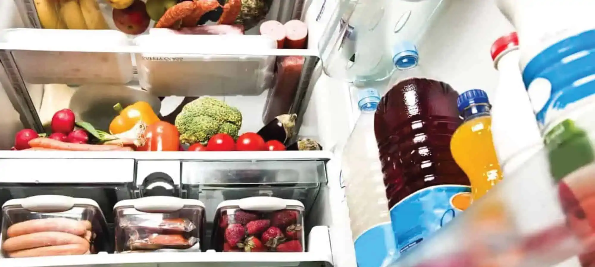 Opened fridge