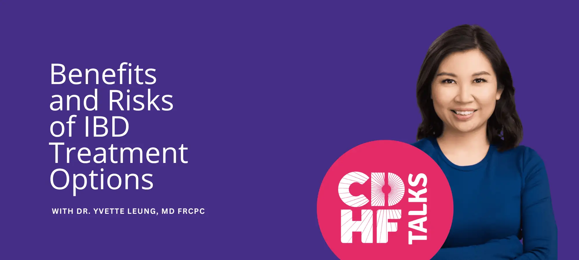 CDHF Talks with Dr. Yvette and the CDHF talks logo