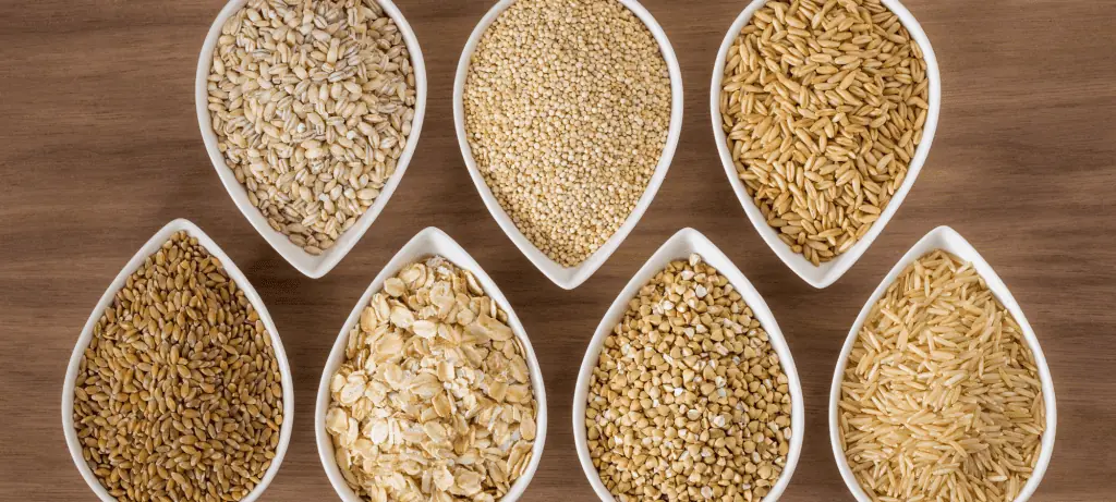 whole grain high fibre food