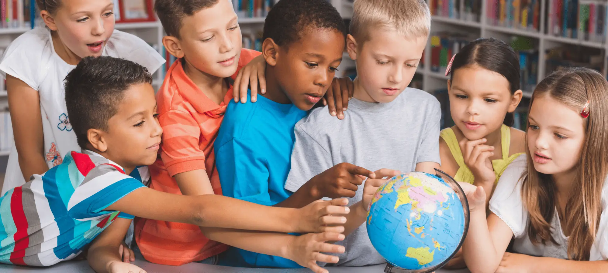 middle school aged kids learning