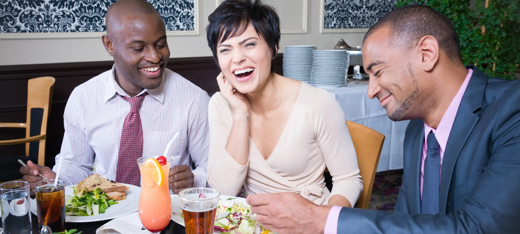 people eating with lactose intolerance