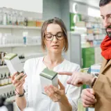 looking at supplements in store