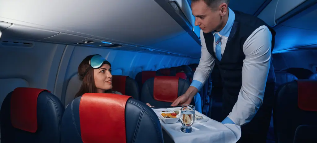 talking to flight attendant when travelling with a gluten related disorder